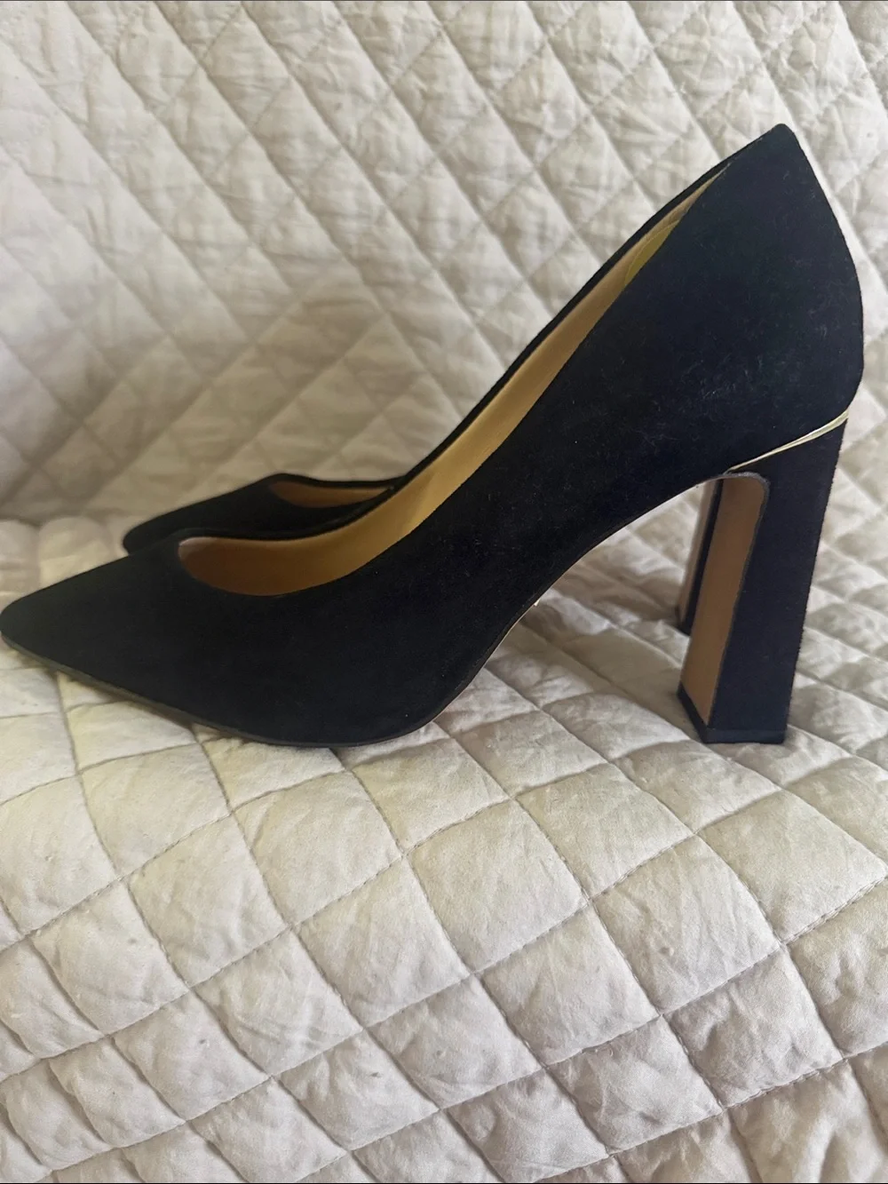ALDO Black Suede Pointed-Toe Pumps